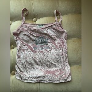 Expressions Lingerie pink velvet tank top SZ small